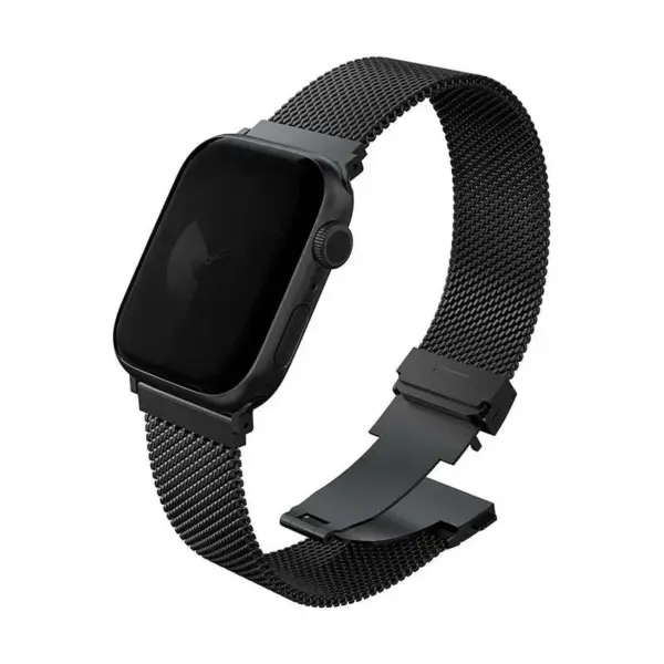 UNIQ DANTE PRO STAINLESS STEEL WATCH STRAP WITH ADJUSTABLE LENGTH FOR APPLE WATCH 49 | 46 | 45 | 44MM | GRAPHITE BLACK